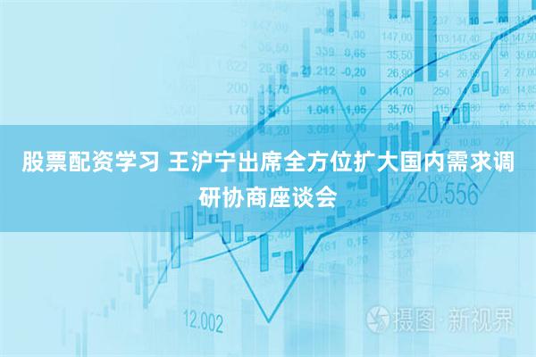 股票配资学习 王沪宁出席全方位扩大国内需求调研协商座谈会