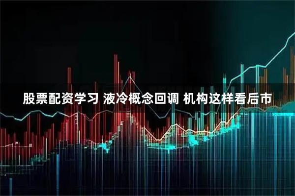 股票配资学习 液冷概念回调 机构这样看后市