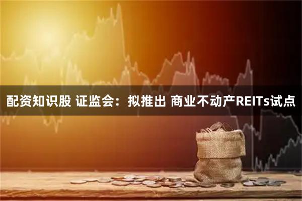 配资知识股 证监会：拟推出 商业不动产REITs试点